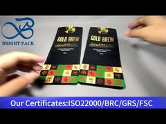 Kompostowalna torebka na kawę zamykana z ośmiu stron