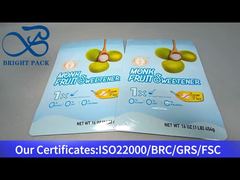 stojąca torebka zapinana na zamek na słodzik z owoców mnicha