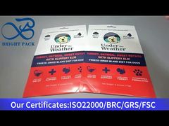 stojąca torebka z zamkiem błyskawicznym na karmę dla zwierząt