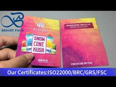 małe, zamykane na zamek mylarowe torby do przechowywania żywności na destylat z konopi indyjskich