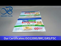 niebieska stojąca torebka zapinana na zamek