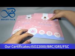 różowa stojąca torba na kapsułki do prania