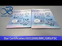 niebieska stojąca torebka na pranie zapinana na zamek