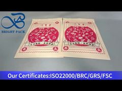 żółta stojąca torba ziplock z przezroczystym okienkiem