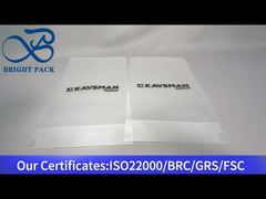 przezroczysta stojąca torba plastikowa bez zamka błyskawicznego