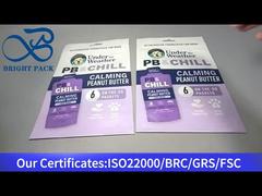 opakowanie na karmę dla zwierząt w formie saszetki do masła orzechowego