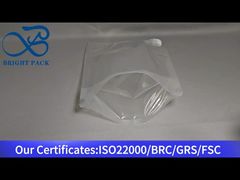 przezroczyste, niestandardowe woreczki z wylewką