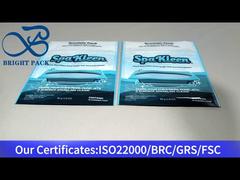 niebieska, plastikowa, zamykana torebka na środek czyszczący 80g