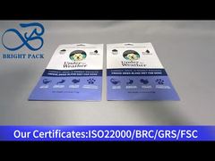 niebieski plastikowy worek do przekąsek dla zwierząt 170g