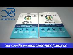 Niebieska plastikowa torebka strunowa na karmę dla psów 170g