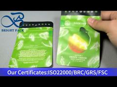 zielona mała, odporna na dzieci torba mylar