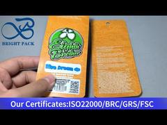 pomarańczowe małe worki do przechowywania żywności z aluminium i tworzyw sztucznych 1 g