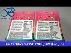 różowa torba opakowaniowa odporna na działanie dzieci dla hybrydowego gumy z infuzją konopi indyjskich