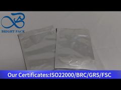 Srebro aluminiowa folia stand up torba z zamkiem