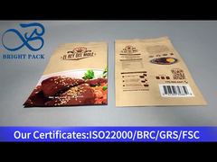 brązowa stojąca ładownica zapinana na zamek na żywność 453g