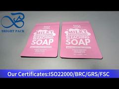 różowa stojąca aluminiowa torebka plastikowa na żywność 140g