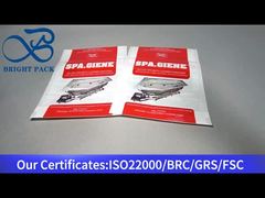 Biała plastikowa torebka do pakowania, zamykana na zamek, na środek dezynfekujący do kąpieli 80g