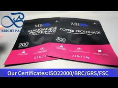 Czarna stojąca saszetka zapinana na zamek błyskawiczny na dodatek 1kg