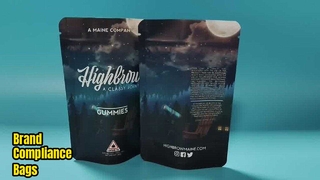 Opatentowana w USA, niestandardowa torba z mylaru odporna na dzieci, spełniająca wymogi marki konopi indyjskich