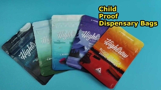 Opatentowane w USA torby plastikowe zabezpieczone przed dziećmi spełniające standardy zgodności z aptekami z konopiami indyjskimi