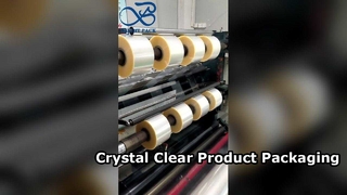 Przezroczysta folia opakowaniowa w rolce o wysokiej przejrzystości, elastyczna rolka folii spożywczej