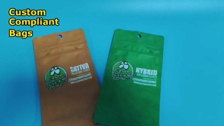 Hurtownia toreb zabezpieczonych przed dziećmi z nadrukiem na zamówienie Zgodność z USA/UE dla marek konopi indyjskich