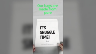 Torba pocztowa na odzież z czystego papieru perlistego o gramaturze 40 g, z samoprzylepnym paskiem i opakowaniem w pełni nadającym się do recyklingu