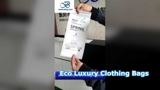 Certyfikat FSC Konfigurowalne rozmiary Torby papierowe ze szkła z samoprzylepną uszczelką do luksusowych opakowań odzieżowych