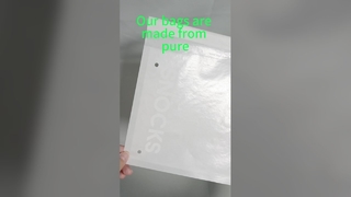 Niestandardowe drukowane, ekologiczne torby papierowe z wosku szklanego z samoprzylepnym paskiem samoprzylepnym do opakowania T-Shirt