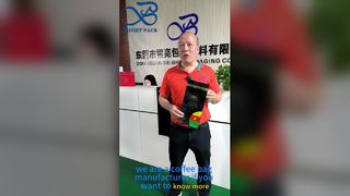 Szczelny zawór do torebki na kawę z płaskim dnem do przechowywania świeżej palonej fasoli