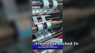 Folia do pakowania przekąsek w rolce B2B Hurtownia bezpieczna dla żywności Niestandardowa bariera zgrzewana