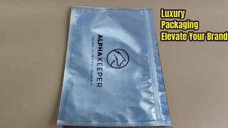 Luksusowe, matowe plastikowe torby na zamek błyskawiczny do markowych opakowań detalicznych i produktów premium