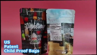 Wyprodukowany w Chinach producent toreb zabezpieczonych przed dziećmi z opatentowanymi w USA rozwiązaniami w zakresie opakowań CR