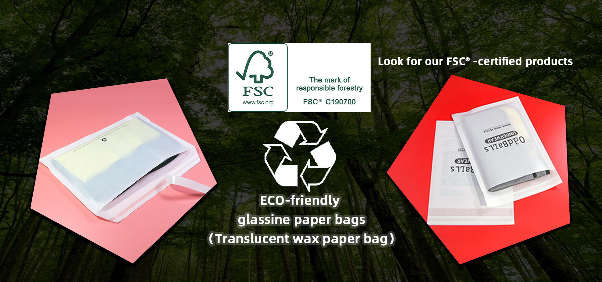 jakość Worki ze szklanego papieru fabryka