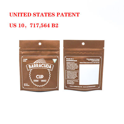 Zastosowane, odporne na zapach, odporne na dzieci torby Mylar z bezpiecznym plastikowym zamkiem z zamkiem na zamki tytoniowe