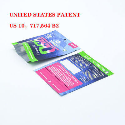 Niestandardowe, odporne na zapachy, bezpieczne dla dzieci torby Mylar do opakowań tytoniowych z bezpiecznym plastikowym zamkiem