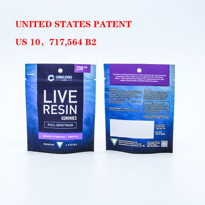 Bezpieczne torby odporne na działanie dzieci z odpornością na zapachy i samodzielnym plastikowym zamkiem z zamkiem