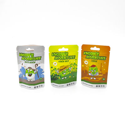 Logo na zamówienie Mylar Drukowane worki z zamkiem odporne na zapachy Worki opakowaniowe