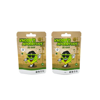 Środki odporne na zapach Opakowanie żywnościowe Zip Lock Cygar Shisha Naswar Przechowywanie Stać Taska tytoniowa z Twoim logo