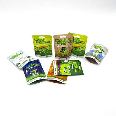 Zaopatrzenie na zamówienie, opakowanie odporne na działanie dziecięce, otwarte na naruszenia, holograficzne, czarno-białe, matowe, błyszczące, torby wyjściowe Mylar