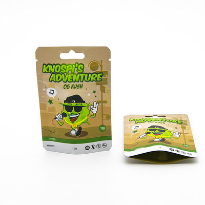 Niestandardowe, odporne na dzieci, bezwonne torebki Zip Mylar do przechowywania tytoniu / papierosów