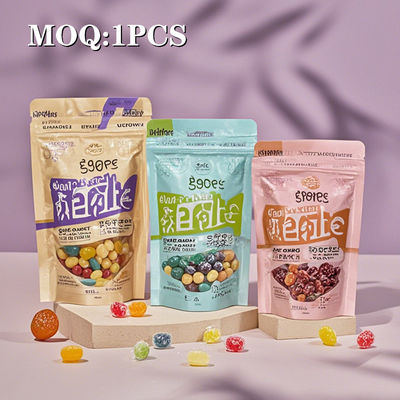 Oem Fabryka ponownie zamknięty Ziplock Niestandardowe Drukowane Słodycze Opakowanie Die Cut 3.5G Stand Up Pockets Free Safe Pocket Food Mylar Bags
