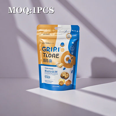 Zamówienie OEM ODM Stand Up Pocket Mylar Bags dla 100g proszku owocowego z przejrzystym oknem