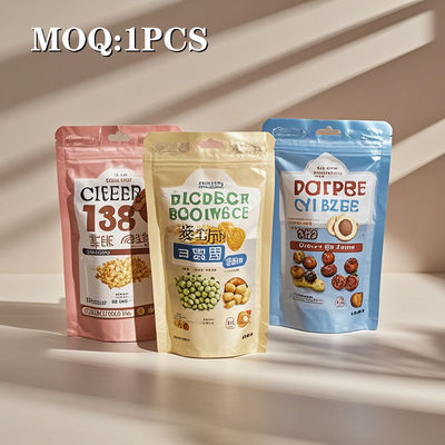 Niestandardowo wydrukowane torby firmę ponownie zamknięte dla nasion, suszonych owoców, orzechów: trwałe opakowania żywnościowe z ziplock