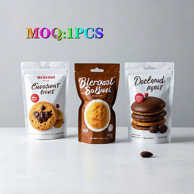 Wysokiej jakości plastikowe torebki blokujące zapachy z zamkiem opakowania do żywności na zamówienie dla ciasteczek baklawy krokety smaczne przekąski