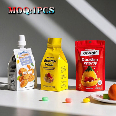 Sprzedaż hurtowa na zamówienie Drukowane trwałe z żywności Zamykane dziecięce Gummy Candy Die Cut 3,5 Mylar Bags