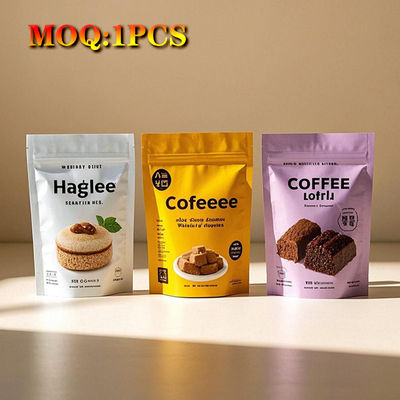 Logo niestandardowe Jasne / Przejrzyste / Matte / Frosted Samozamykające się Trwałe Zip Lock Żywność Worki z tworzyw sztucznych