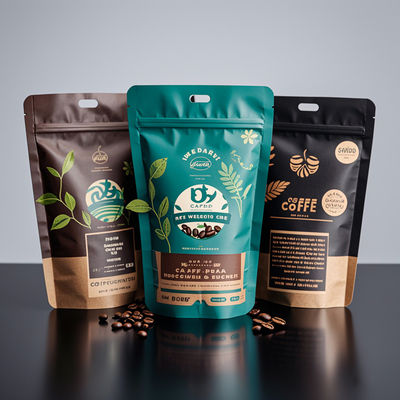 Zastosowalne, stojące, ponownie zamykane plastikowe torebki do opakowań spożywczych z zamkiem z cyprem i drukiem logo