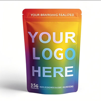 Niestandardowe torby Mylar od 35 g do zapachu - 14 g opakowań z zamkniętą skrzynią z opakowaniami dla dzieci