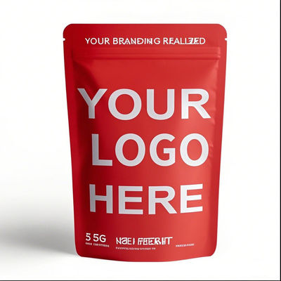 Niestandardowo wydrukowane, odporne na zapach, stand-up Ziplock Mylar Bags 3,5g, z powrotem zamykane aluminiowe plastikowe torebki z opakowaniami żywnościowymi